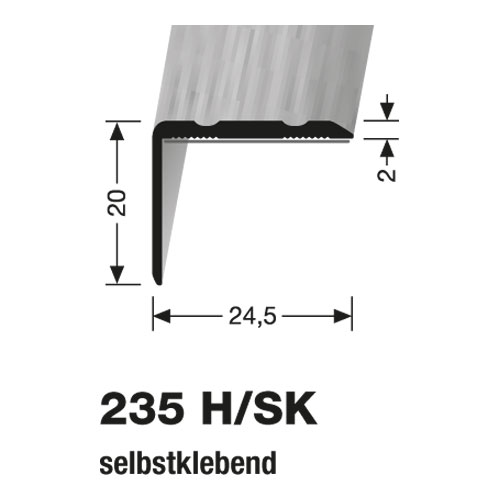 Küberit Alu Winkel selbstklebend 20 x 24,5 mm Ahorn (H 70) Küberit Alu Winkel selbstklebend 20 x 24,5 mm Ahorn (H 70)
