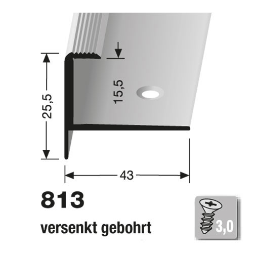 Küberit Alu Einfassprofil Typ 813, 100 cm, bronze (F6) Küberit Alu Einfassprofil Typ 813, 100 cm, bronze (F6)