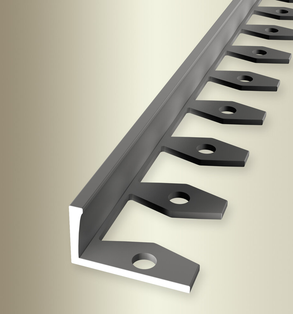 Küberit Alu einfach biegbares Profil Typ 313, 250 cm, edelstahloptik (F2) Küberit Alu einfach biegbares Profil Typ 313, 250 cm, edelstahloptik (F2)