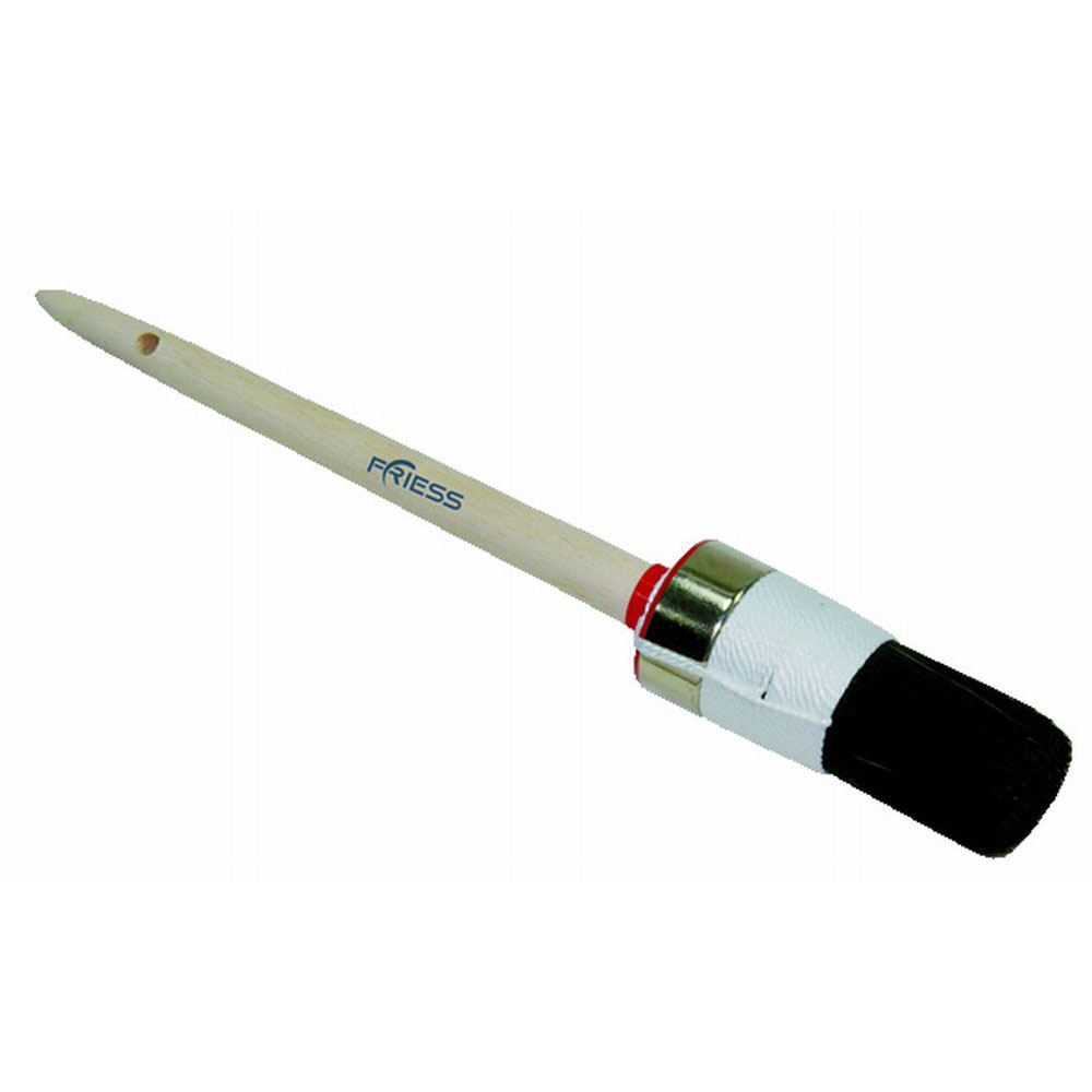 FRIESS Ringpinsel schwarze Chinaborst 2-facher weißer Fadenvorband FRIESS Ringpinsel schwarze Chinaborst 2-facher weißer Fadenvorband