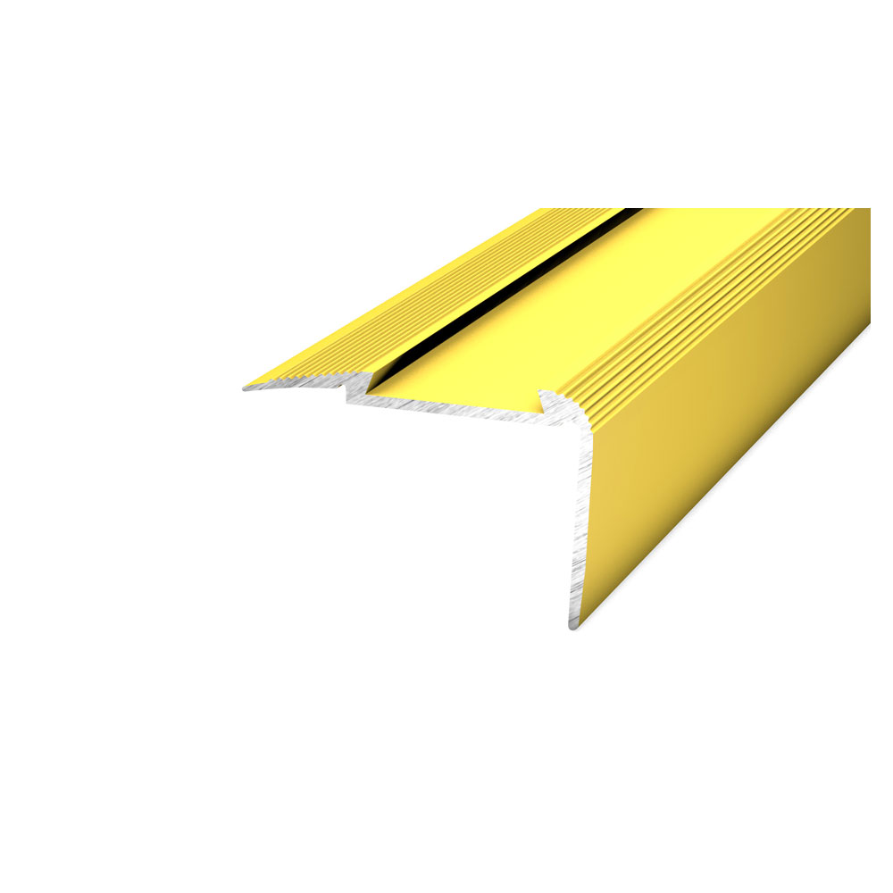 PRINZ Alu Treppenkantenprofil Nr. 193 (Kombiprofil) 54 x 27 mm, 250 cm, gold PRINZ Alu Treppenkantenprofil Nr. 193 (Kombiprofil) 54 x 27 mm, 250 cm, gold