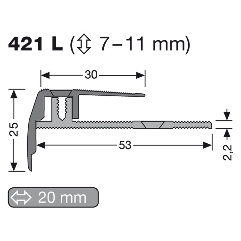 Küberit Euro-Step Profilsystem Typ 421L Küberit Euro-Step Profilsystem Typ 421L