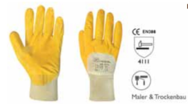 Handschuh Yellow Nitril, Profiqualität, Gr.10