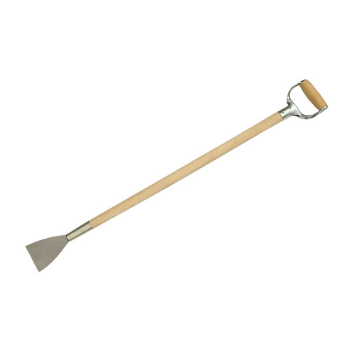 Stoßspachtel 8 cm breit mit Fase, Spatenstiel mit D-Griff Stoßspachtel 8 cm breit mit Fase, Spatenstiel mit D-Griff