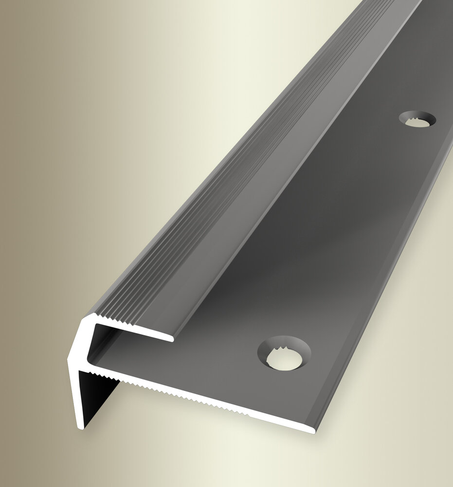 Küberit Deko-TK Treppenkante Typ 857, 250 cm, edelstahloptik (F2)