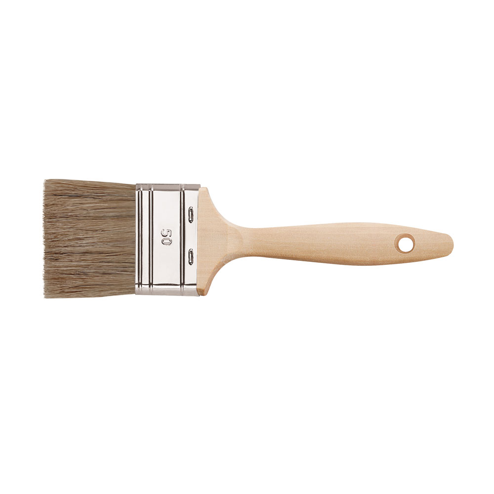 Lasur Flachpinsel, 6.Stärke kx6 PET-Naturborsten-Mix, 50mm Lasur Flachpinsel, 6.Stärke kx6 PET-Naturborsten-Mix, 50mm