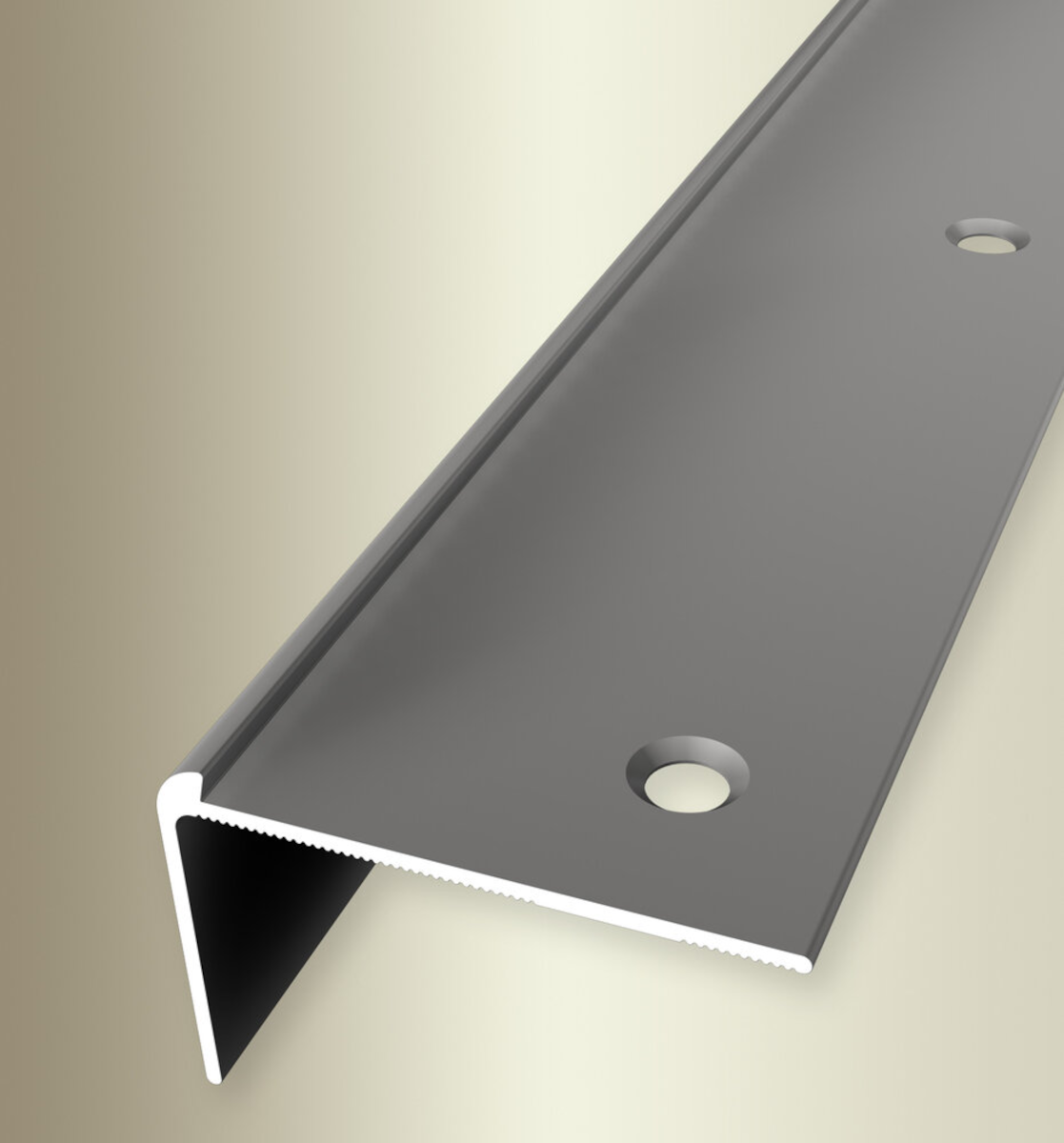 Küberit Alu Treppenkantenprofil Typ 853, 250 cm, edelstahloptik (F2)