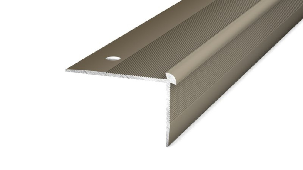 PRINZ Alu Treppenkantenprofil Nr. 286, 2 x 39 x 25 mm, 250 cm, edelstahloptik matt PRINZ Alu Treppenkantenprofil Nr. 286, 2 x 39 x 25 mm, 250 cm, edelstahloptik matt