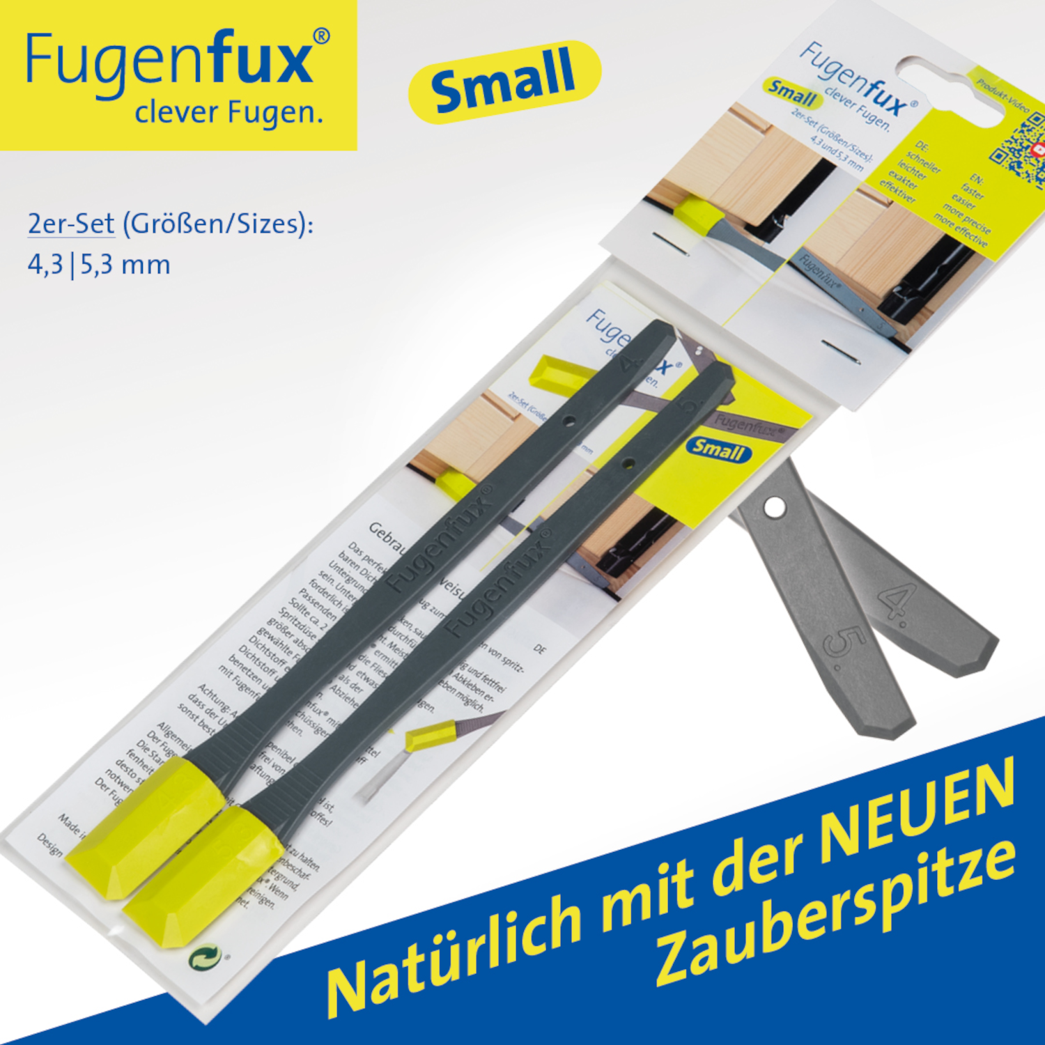 SMALL FUGENFUX® - 2er Set in den Größen 4,3 und 5,3 mm SMALL FUGENFUX® - 2er Set in den Größen 4,3 und 5,3 mm