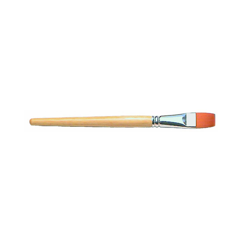 FRIESS Synthetikpinsel flach Holzstiel lack., Gr. 02 FRIESS Synthetikpinsel flach Holzstiel lack., Gr. 02
