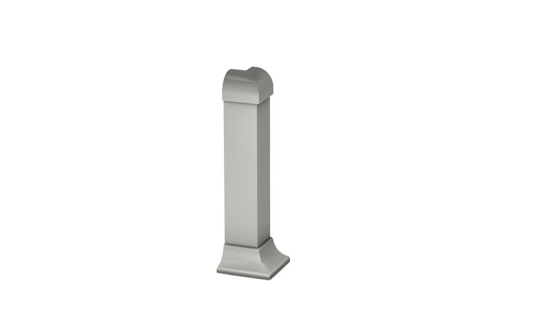 PRINZ Außenecke für Aluminium Sockelleiste Nr. 378, 11 x 60 mm, titanoptik PRINZ Außenecke für Aluminium Sockelleiste Nr. 378, 11 x 60 mm, titanoptik