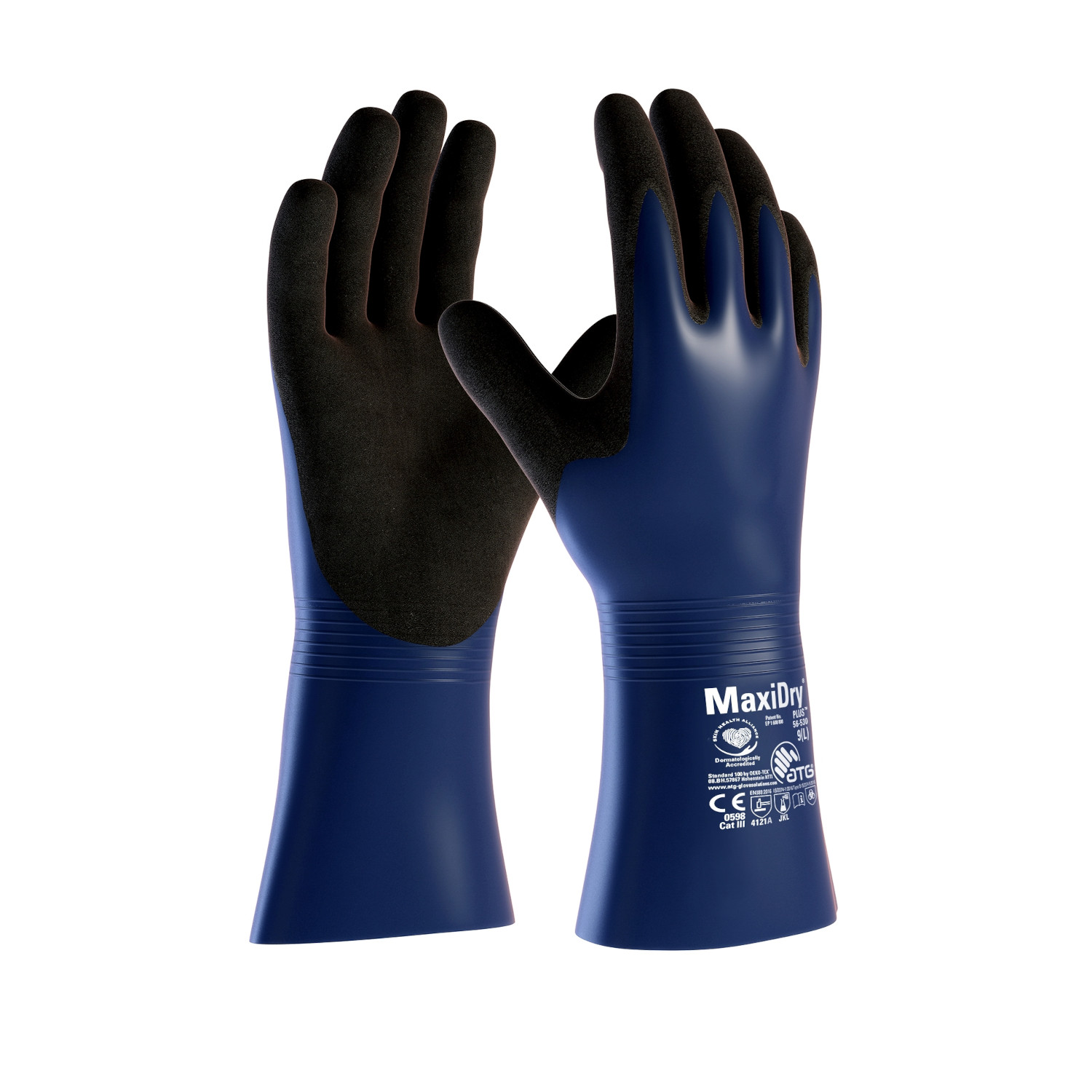 ATG® Chemikalienschutz-Handschuhe MaxiDry® Plus™ (56-530), Gr. 10 ATG® Chemikalienschutz-Handschuhe MaxiDry® Plus™ (56-530), Gr. 10