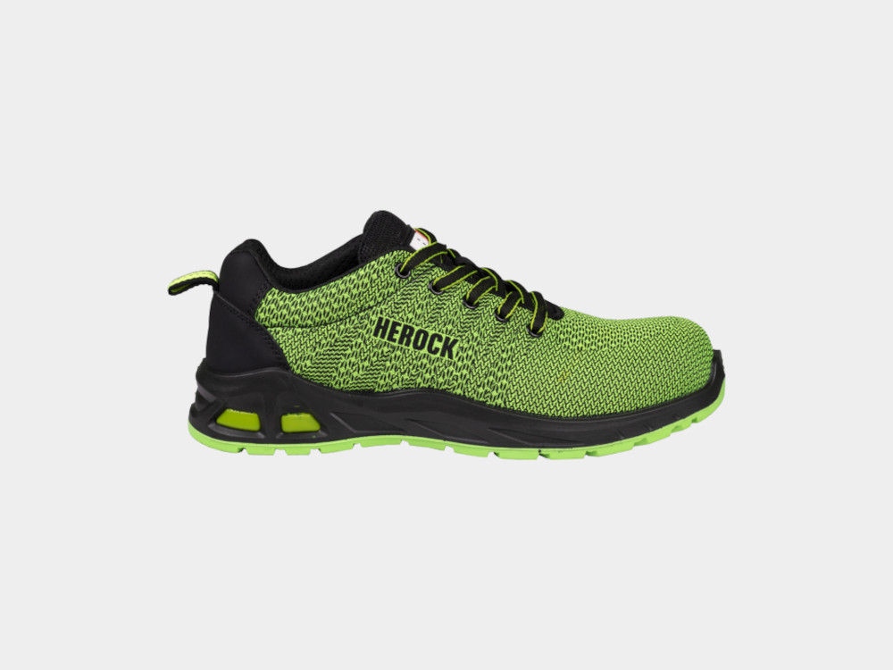 HEROCK® Titus S1P niedrige Sicherheitssneakers Fluo Grün, Gr.41