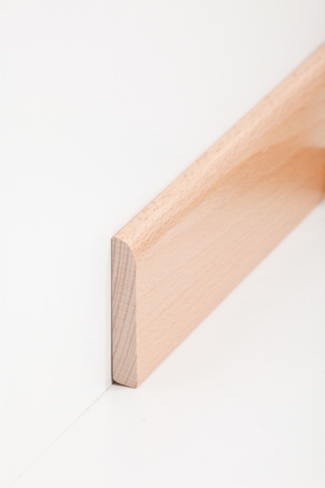 SÜDBROCK Holz Sockelleiste Buche 10 x 58 mm, abgerundet, natur lackiert, 240 cm SÜDBROCK Holz Sockelleiste Buche 10 x 58 mm, abgerundet, natur lackiert, 240 cm