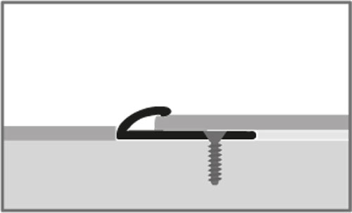 Küberit Einfassprofil Typ 371 EB, 270 cm, silber (F4)