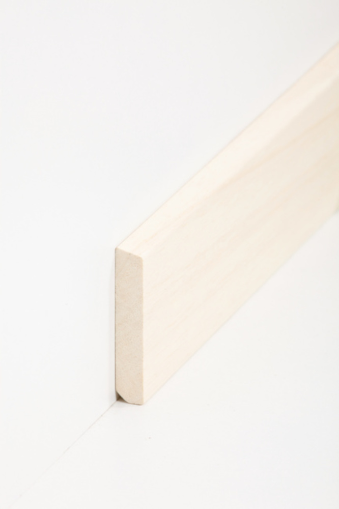 SÜDBROCK Holz Sockelleiste Abachi 10 x 58 mm, abgeschrägt, roh, Längen á 240 cm SÜDBROCK Holz Sockelleiste Abachi 10 x 58 mm, abgeschrägt, roh, Längen á 240 cm