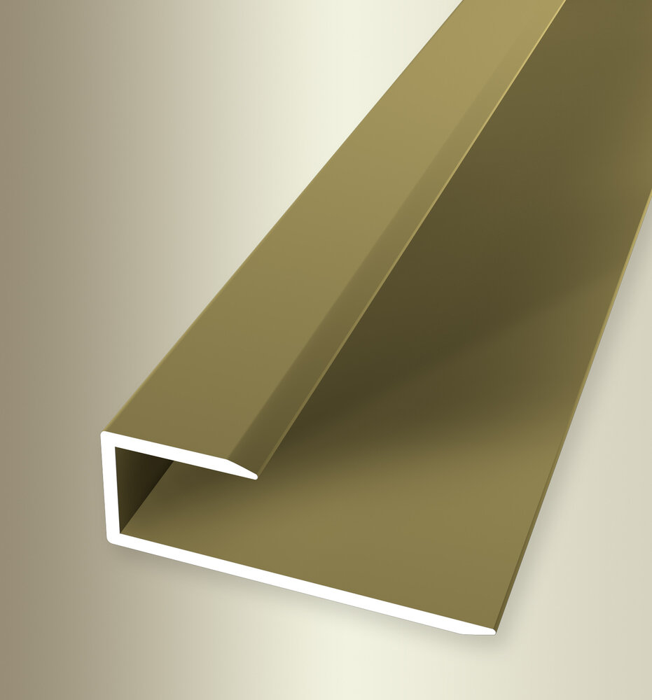 Küberit Abschluss und Einfassprofil Typ 201 U, 270 cm, gold (F5)