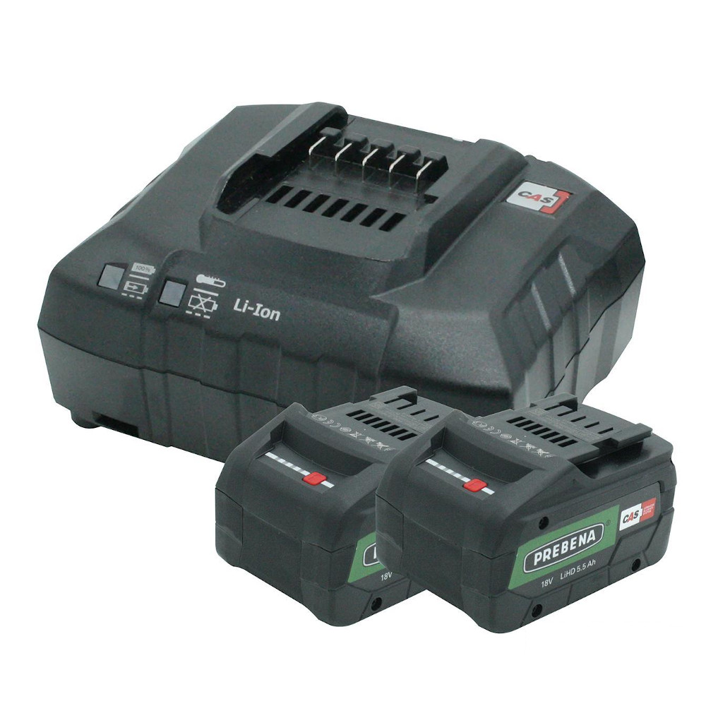 Prebena AKKU-SET 5,5 LIHD - Zwei Akku 18 Volt - 5,5 LIHD & Ladestation