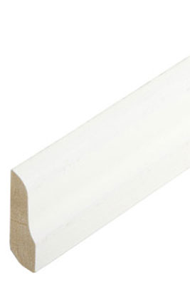 SÜDBROCK Hbg.-Profil Sockelleiste 8 x 26 mm, weiß lackiert, Längen á 200 cm