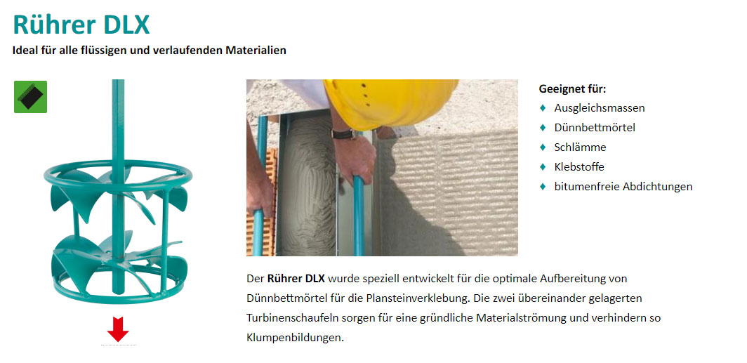 COLLOMIXER DLX Hexafix Aufnahme COLLOMIXER DLX Hexafix Aufnahme