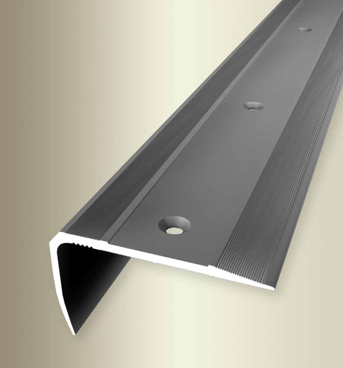 Küberit "Reno TK" Treppenkantenprofil Typ 712, 53 x 23 mm, 500 cm, edelstahloptik (F2) Küberit "Reno TK" Treppenkantenprofil Typ 712, 53 x 23 mm, 500 cm, edelstahloptik (F2)