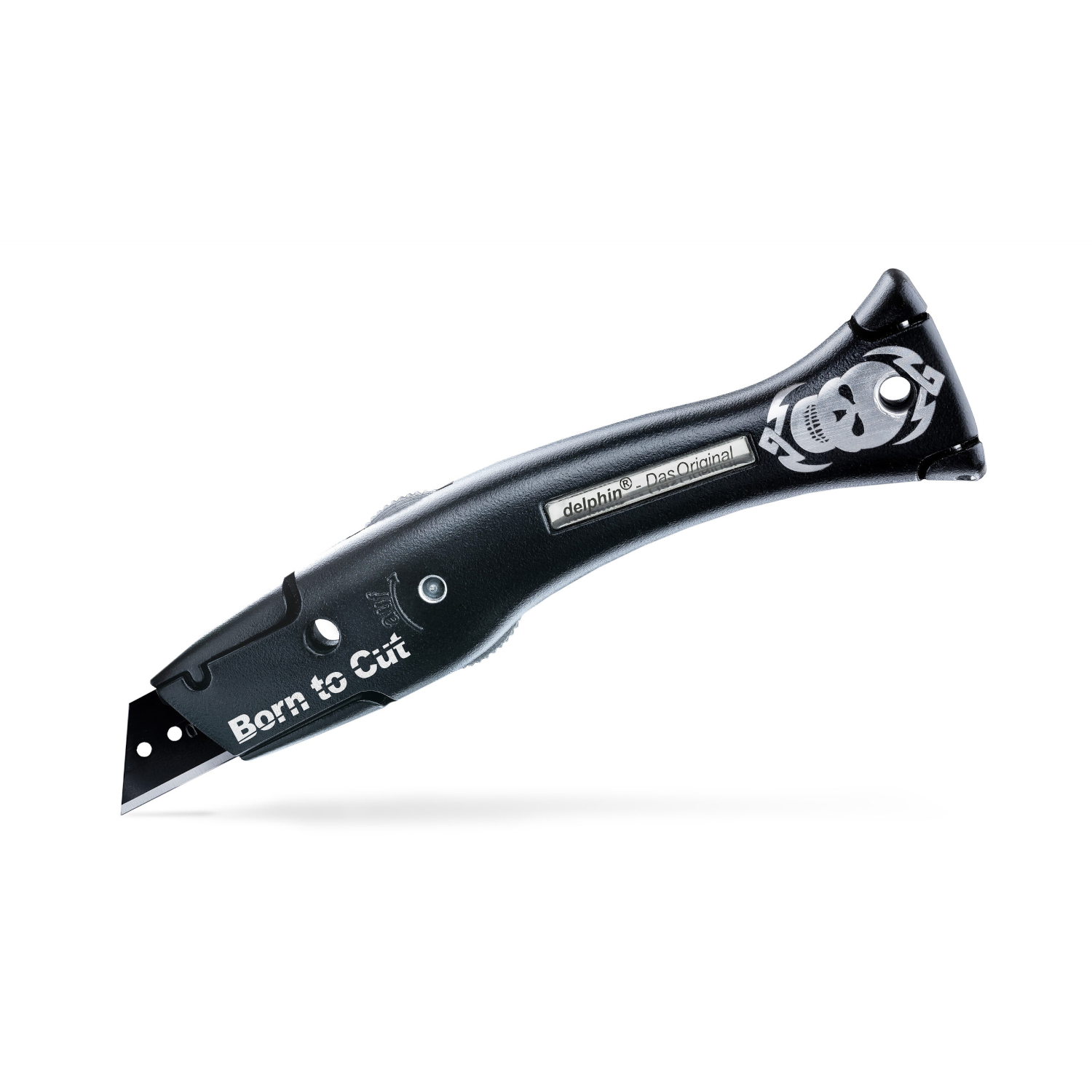 Delphin® 03 - Universalmesser Das Original, schwarz matt "BORN TO CUT" Delphin® 03 - Universalmesser Das Original, schwarz matt "BORN TO CUT"