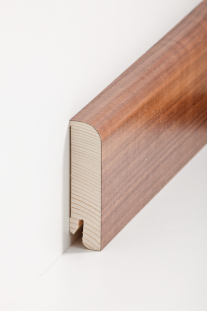 SÜDBROCK Holz-Fußleiste 20 x 80 mm , Nussbaum furniert (23), 250 cm SÜDBROCK Holz-Fußleiste 20 x 80 mm , Nussbaum furniert (23), 250 cm