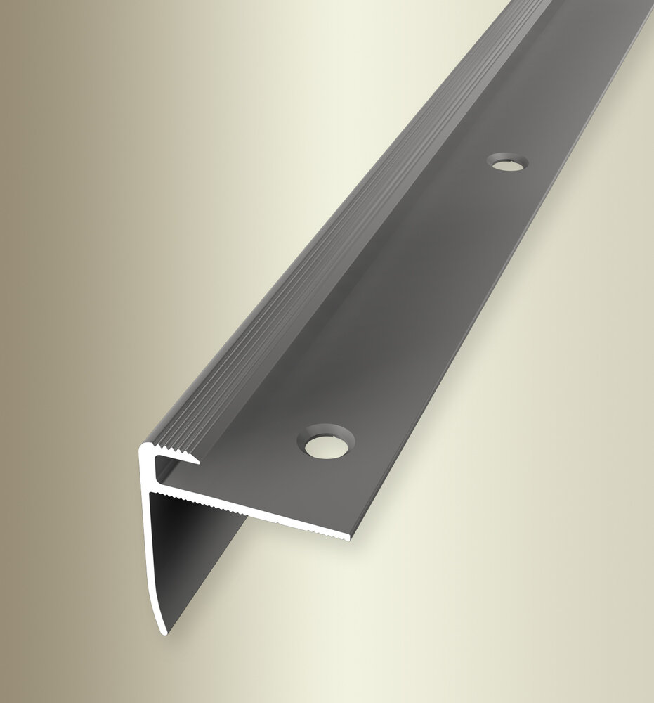 Küberit Alu Einfassprofil (Treppenkantenprofil) Typ 816, 500 cm, edelstahloptik (F2) Küberit Alu Einfassprofil (Treppenkantenprofil) Typ 816, 500 cm, edelstahloptik (F2)