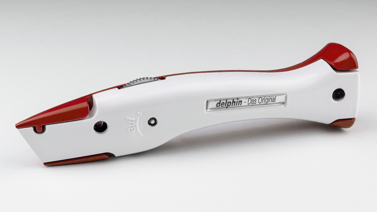 Delphin® 03 - Universalmesser Das Original, Club-Edition 2-farbig, rot-weiß Delphin® 03 - Universalmesser Das Original, Club-Edition 2-farbig, rot-weiß