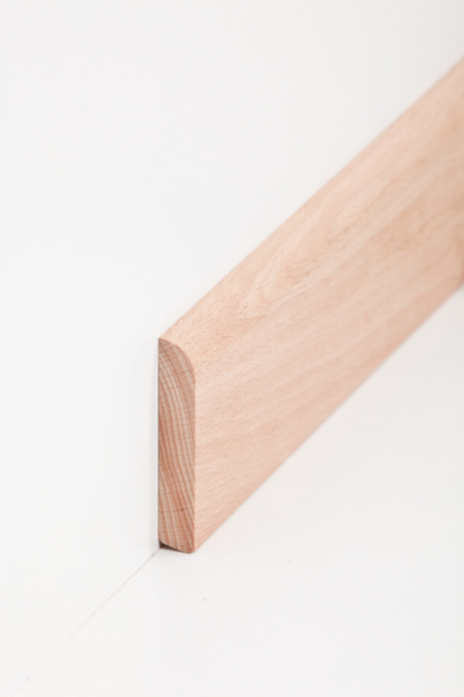 SÜDBROCK Holz Sockelleiste Buche 10 x 58 mm, roh, 240 cm SÜDBROCK Holz Sockelleiste Buche 10 x 58 mm, roh, 240 cm