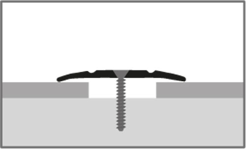 KÜBERIT Alu Übergangsprofil 38 mm, 100 cm SB, poliert (F3)