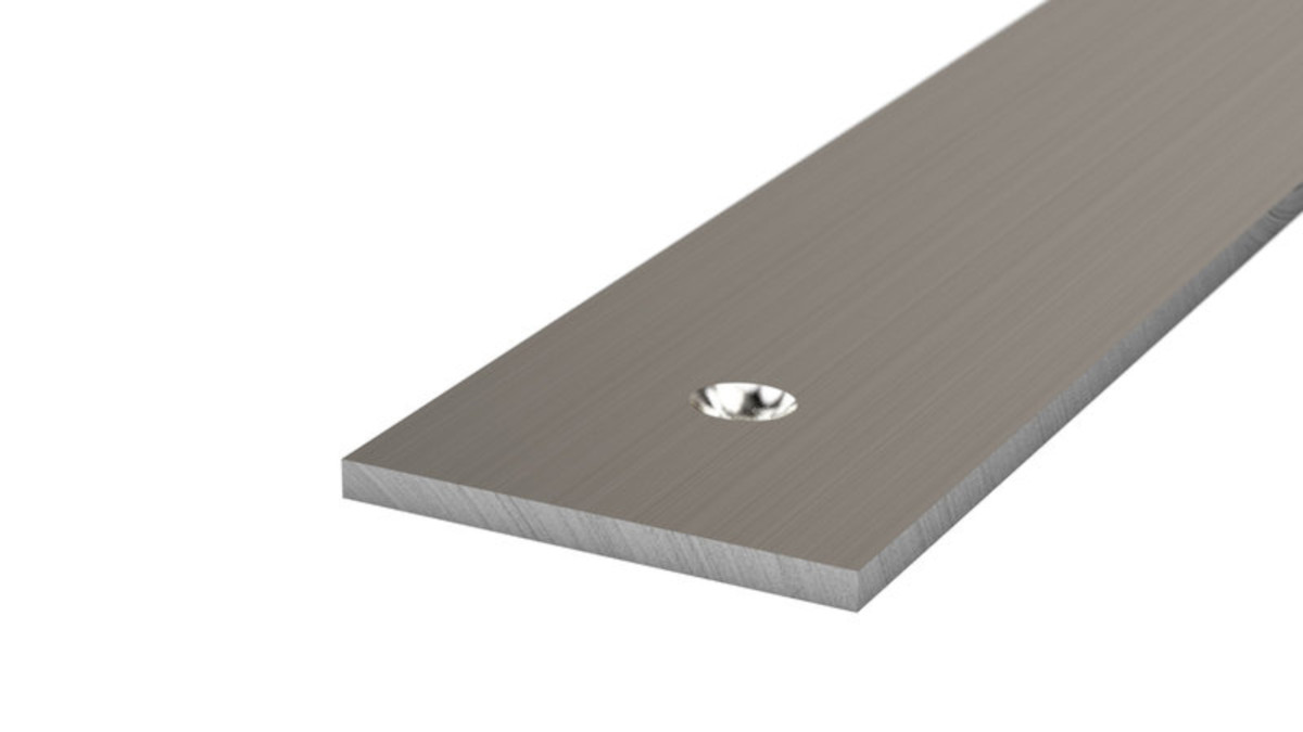 PRINZ Edelstahl-Flachprofil gelocht 40 x 3 mm, 250 cm, edelstahl gebürstet PRINZ Edelstahl-Flachprofil gelocht 40 x 3 mm, 250 cm, edelstahl gebürstet