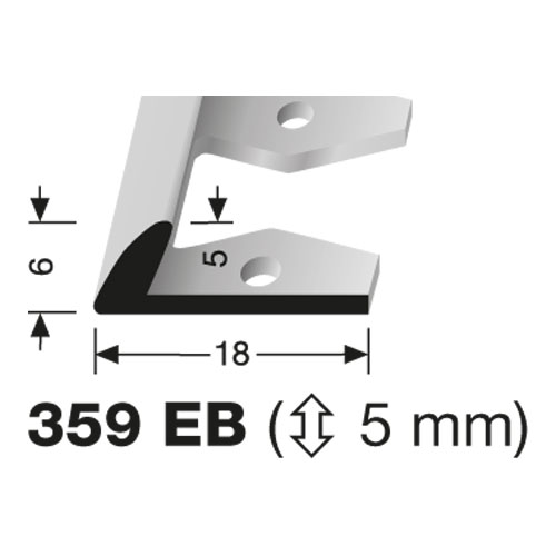 KÜBERIT Einfassprofil Typ 359 EB, 250 cm, silber (F4) KÜBERIT Einfassprofil Typ 359 EB, 250 cm, silber (F4)