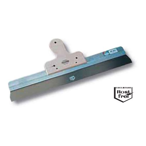 TECHNO Flächenrakel mit Alurücken - rostfreie Klinge mit abgerundeten Ecken, 25 cm TECHNO Flächenrakel mit Alurücken - rostfreie Klinge mit abgerundeten Ecken, 25 cm