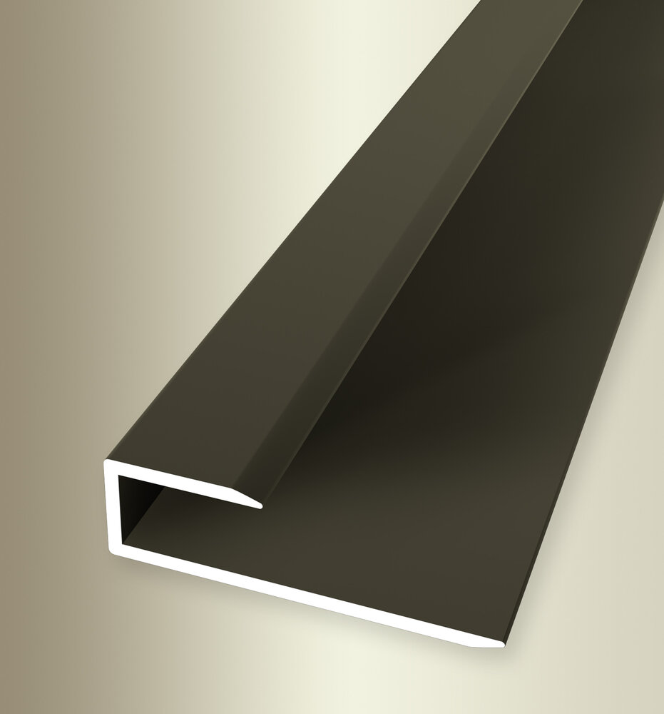 Küberit Alu Einfaßprofil 7,5-8,5 mm Typ 200 U, 270 cm, bronze (F6)