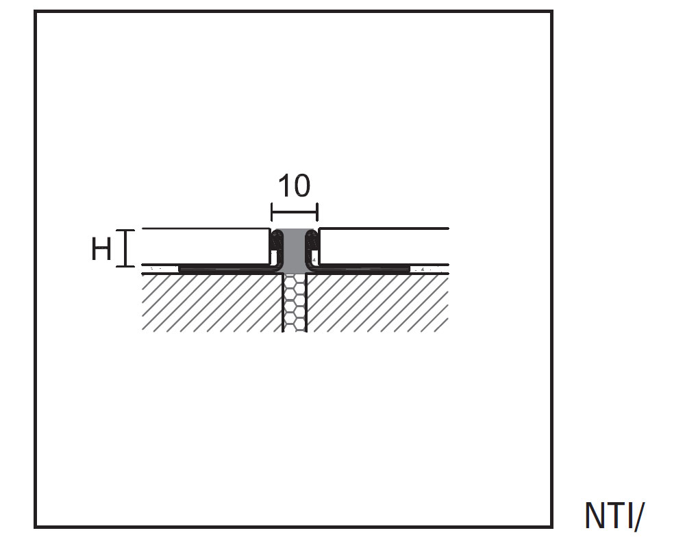 Profilpas Projoint DIL Dehnungsfugenprofil NTI/150, Edelstahl, 15 mm, grau, 270 cm Profilpas Projoint DIL Dehnungsfugenprofil NTI/150, Edelstahl, 15 mm, grau, 270 cm