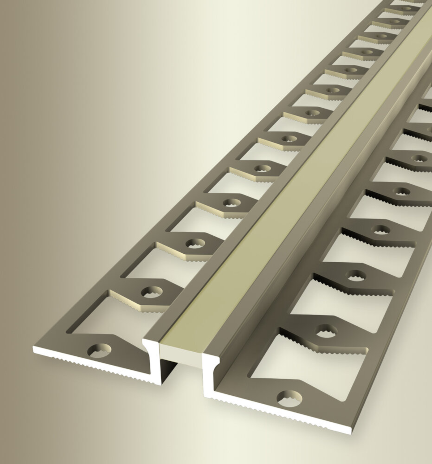 KÜBERIT Alu Dehnungsprofil Typ 307 S, sand, 6 mm, beige, 250cm KÜBERIT Alu Dehnungsprofil Typ 307 S, sand, 6 mm, beige, 250cm