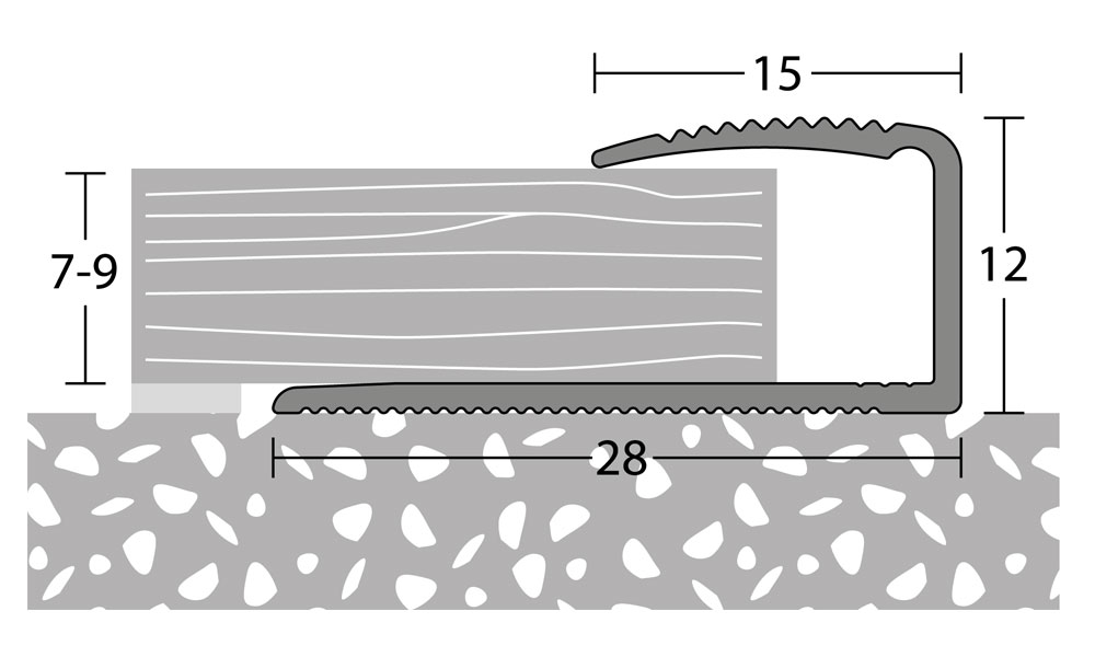 PRINZ Abschlussprofil Nr. 250, 7 x 9 mm in verschiedenen Farben