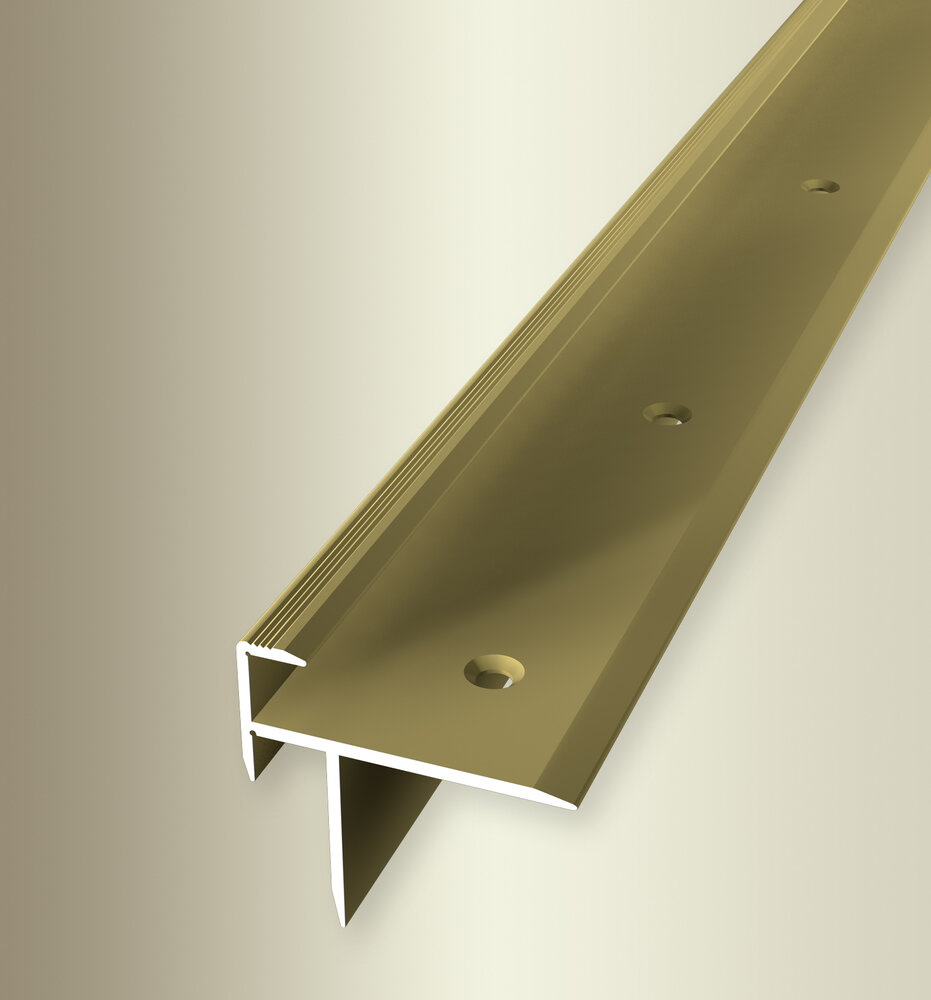 Küberit Alu Treppenkantenprofil Typ 209, 8,7 mm, 270 cm, gold (F5)