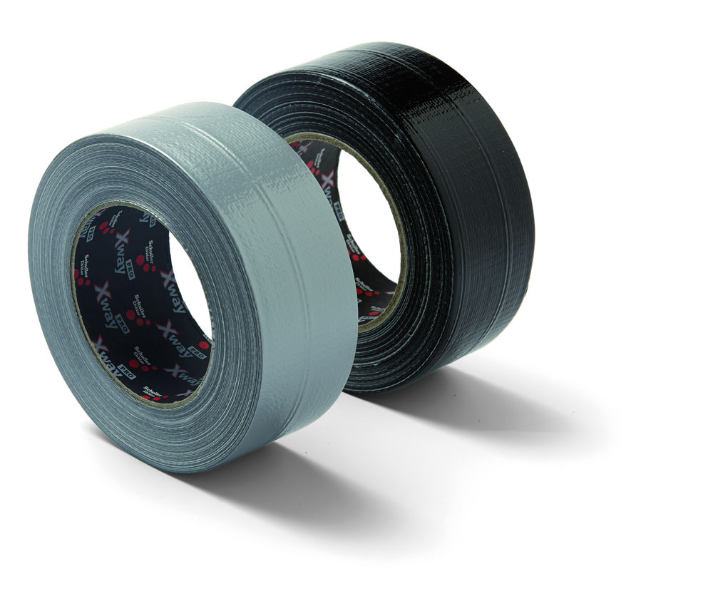 Schuller X-Way Gewebe-Reparaturband Profi (Steinband) 48 mm x 50 m, schwarz