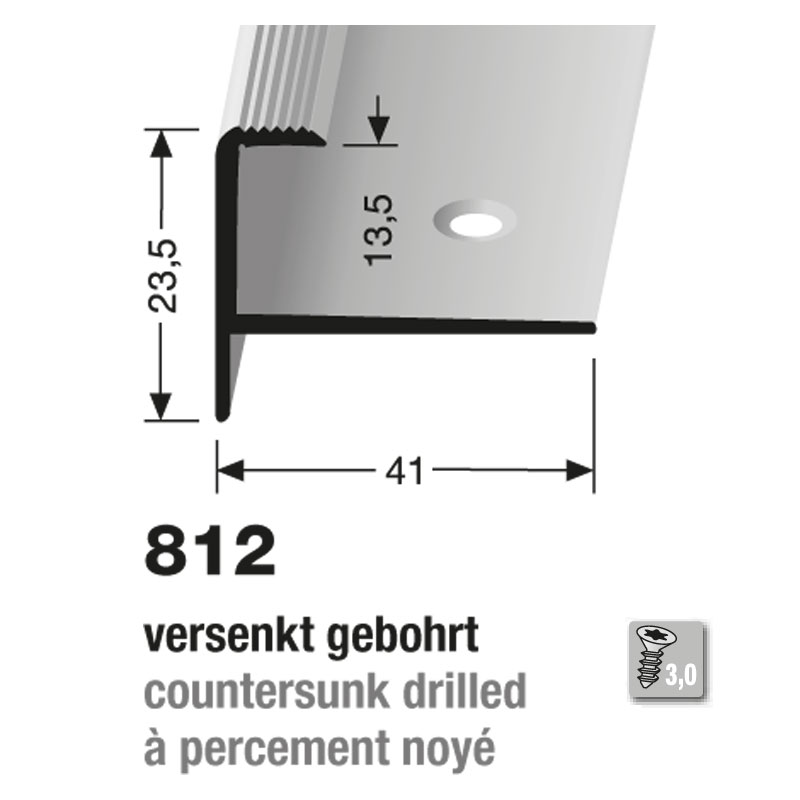 Küberit Alu Einfassprofil Typ 812, 250 cm, bronze (F6) Küberit Alu Einfassprofil Typ 812, 250 cm, bronze (F6)