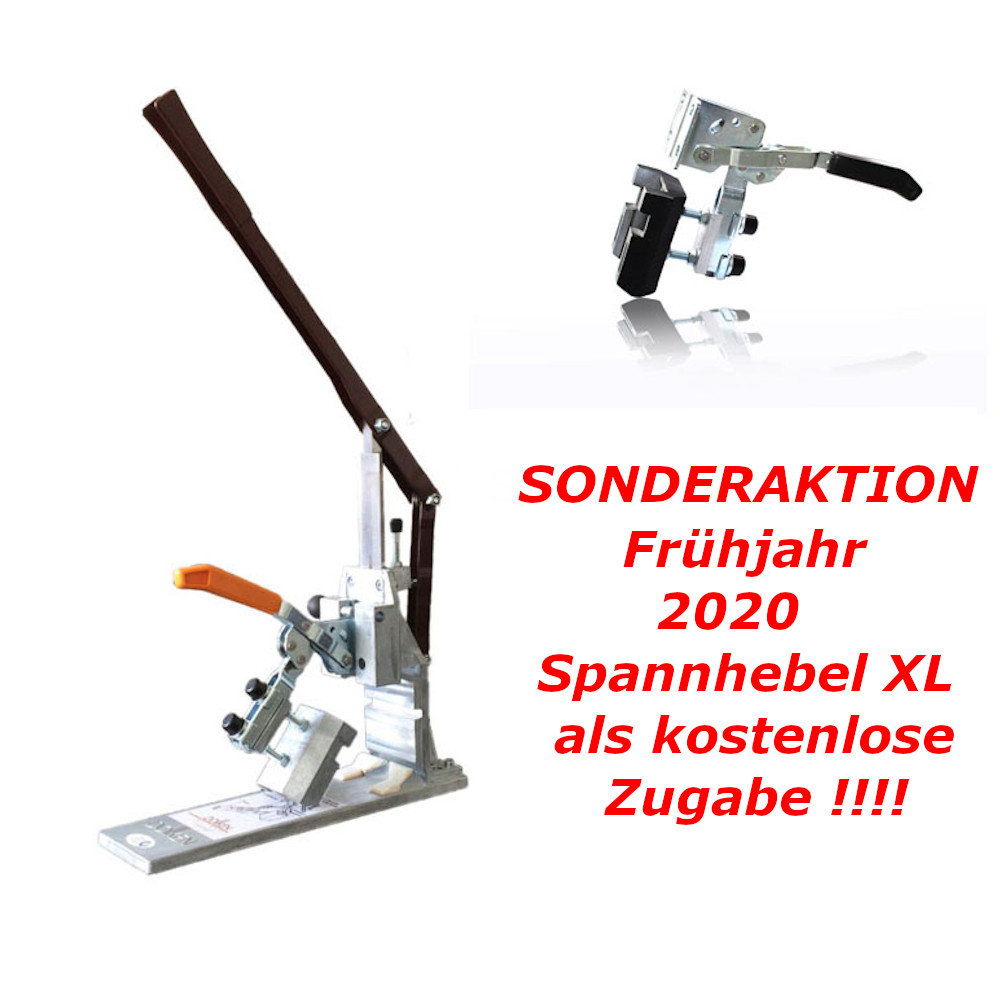 Döllken Universal Stanze für Kernsockelleisten Typ 2001 im Kunstzstoffkoffer inkl. Spannhebel XL