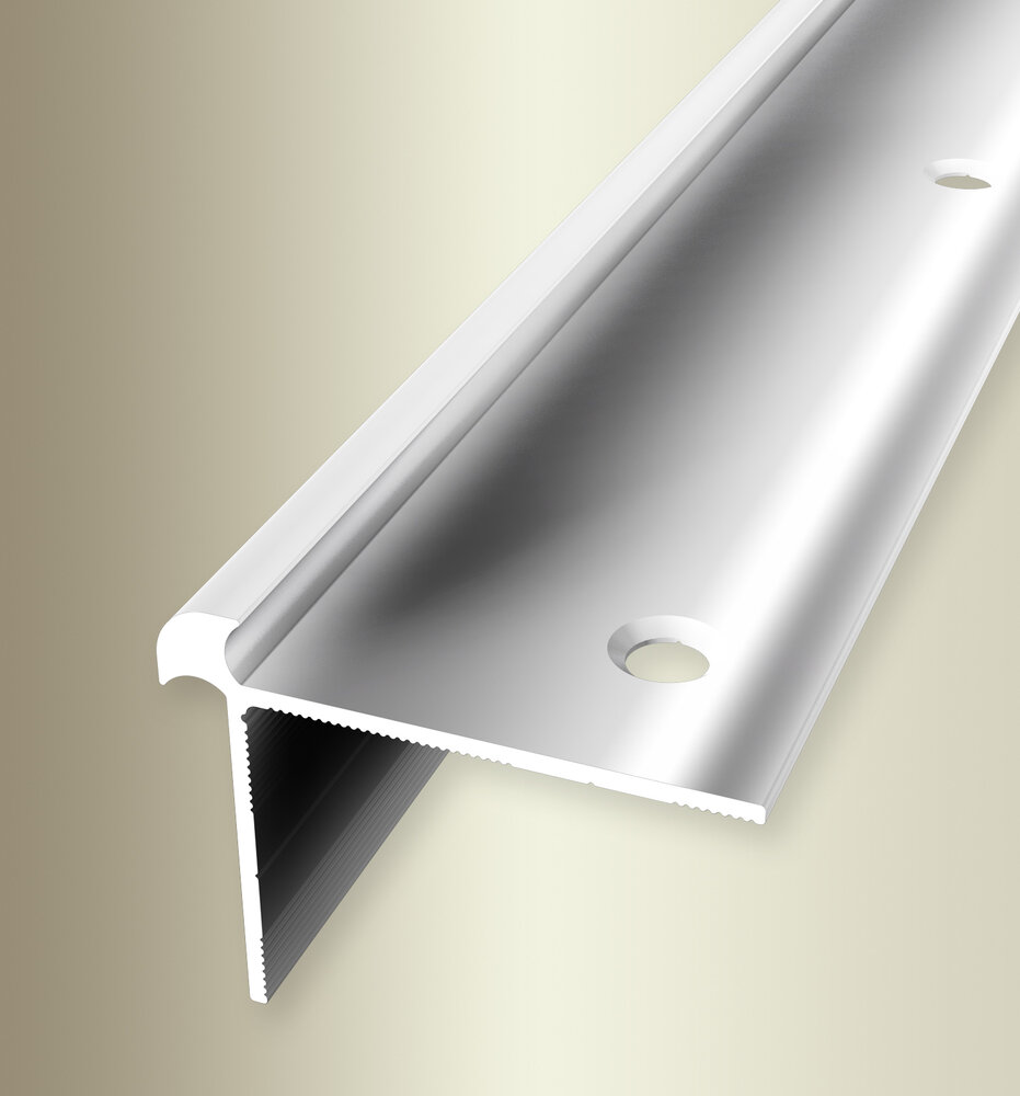 Küberit Alu Treppenkantenprofil Typ 873, 250 cm, poliert (F3) Küberit Alu Treppenkantenprofil Typ 873, 250 cm, poliert (F3)