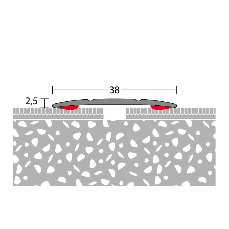 PRINZ Alu Übergangsprofil Nr. 115 SK, 40 mm, 100 cm, schwarz pulverbeschichtet (RAL 9005) PRINZ Alu Übergangsprofil Nr. 115 SK, 40 mm, 100 cm, schwarz pulverbeschichtet (RAL 9005)