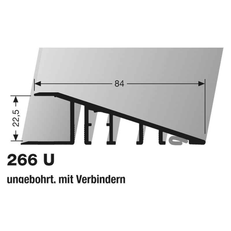 Küberit Alu Rampenprofil Typ 266 U