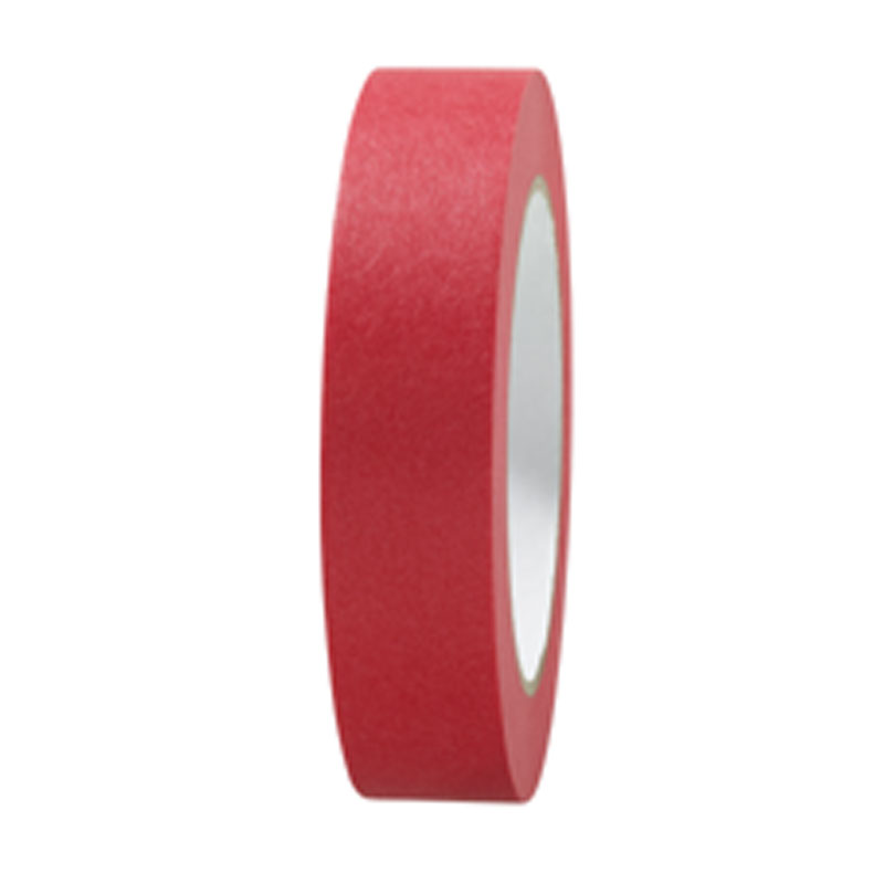Papierklebeband Rot, 50 m Rolle, Acrylat, UV120
