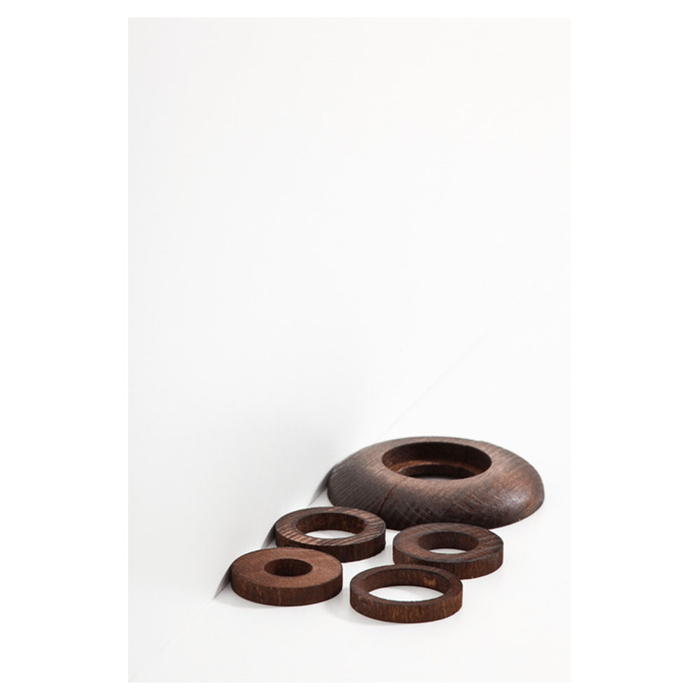 SÜDBROCK Heizkörper-Rosette 12 bis 22 mm, 4 Adapter, nussbaum SÜDBROCK Heizkörper-Rosette 12 bis 22 mm, 4 Adapter, nussbaum