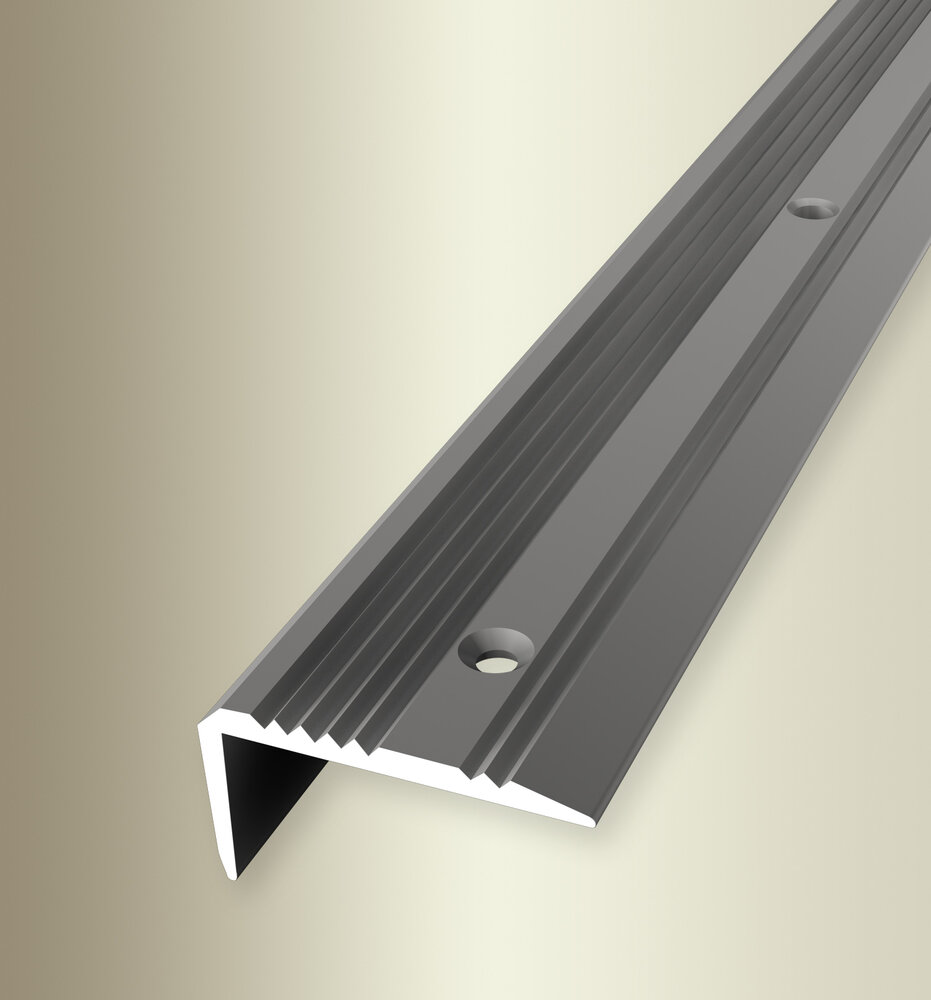 Küberit Alu Treppenkantenprofil Typ 225, 43 x 23 mm, 300 cm, edelstahloptik (F2)