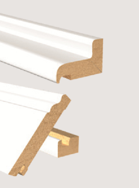 KGM MDF Sockelleiste Foliert Heizrohradapter Set, RAL 9010 weiß, 250 cm KGM MDF Sockelleiste Foliert Heizrohradapter Set, RAL 9010 weiß, 250 cm