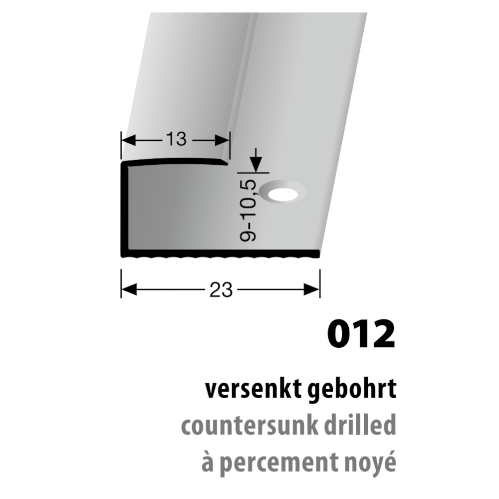 Küberit Alu Einfassprofil Typ 012, 270 cm, edelstahloptik (F2) Küberit Alu Einfassprofil Typ 012, 270 cm, edelstahloptik (F2)